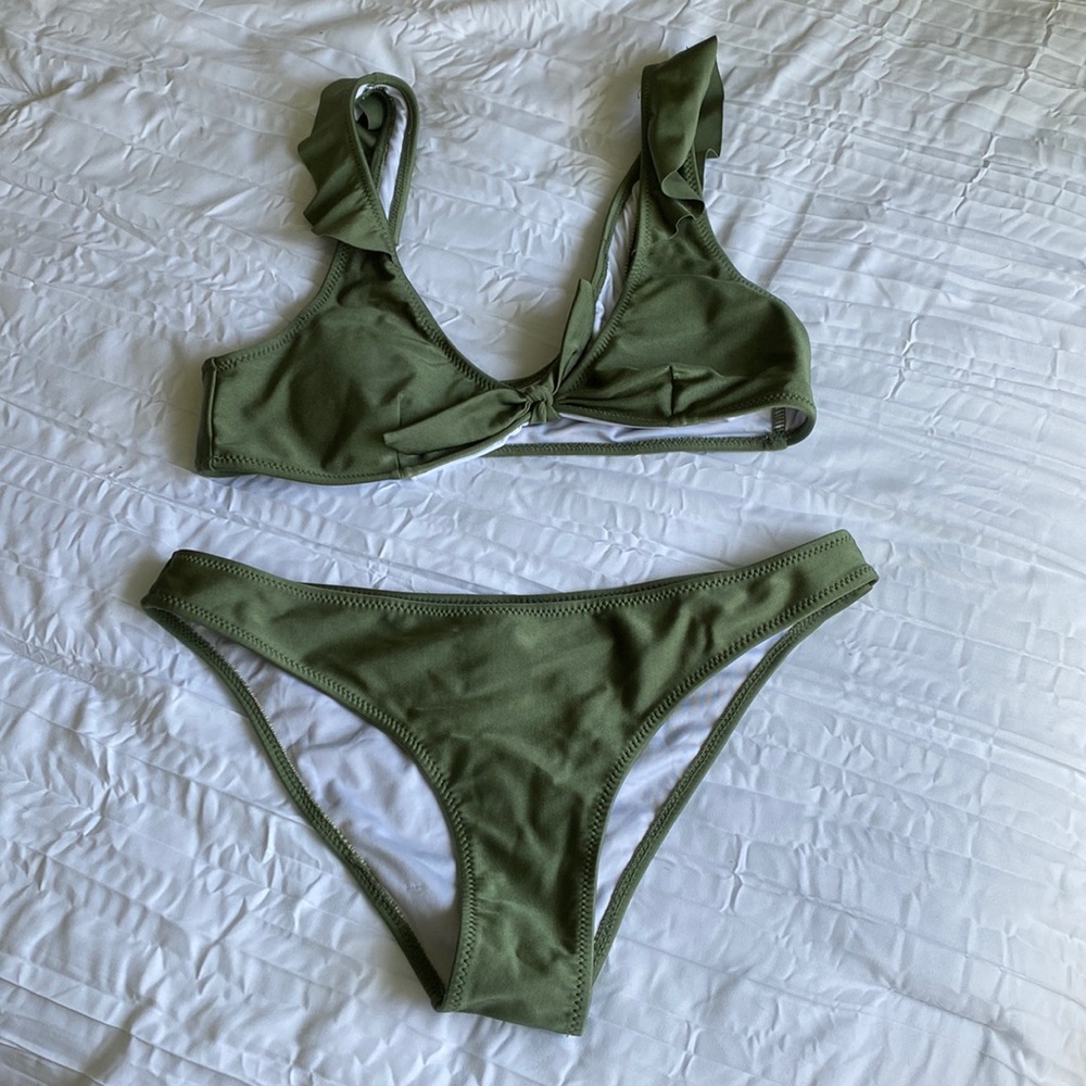Cupshe Olive Green Womens Bikini